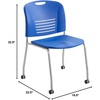 image:imageSafco 4291BL Vy Straight Leg Stack Chair with Casters Qty 2 BlackLatte